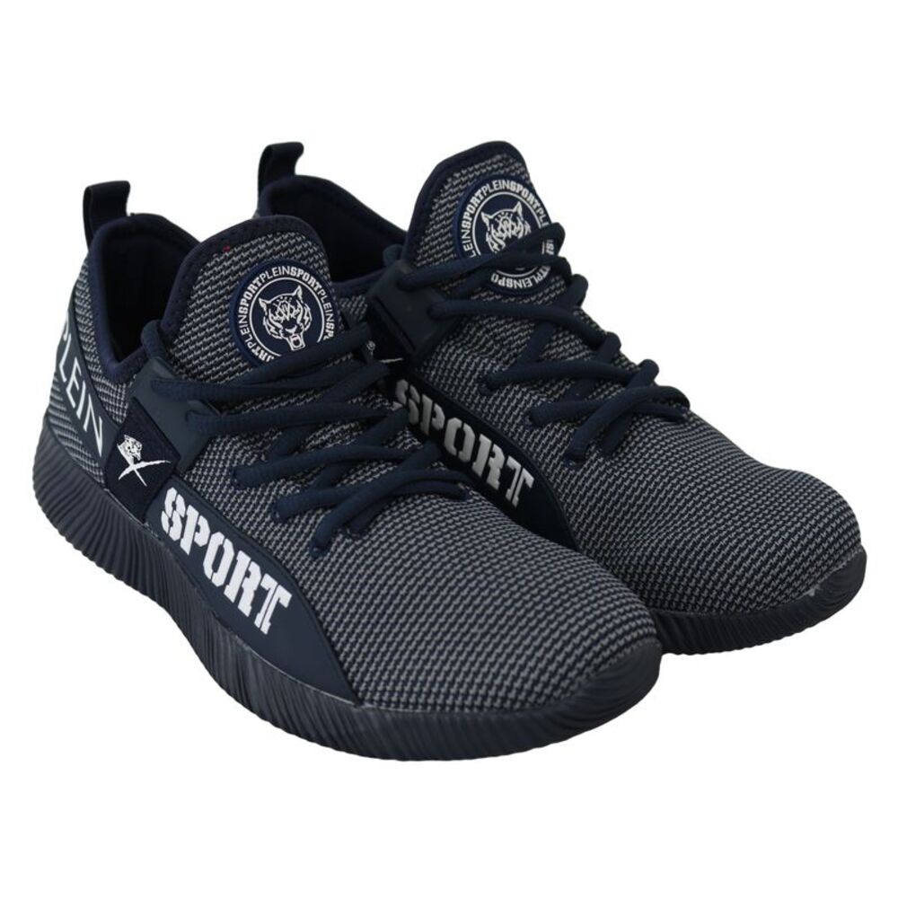 Plein Sport Blue Indaco Polyester Carter Sneakers Men's Shoes